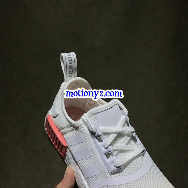 Real Boost Adidas NMD R1 PK White Pink GS